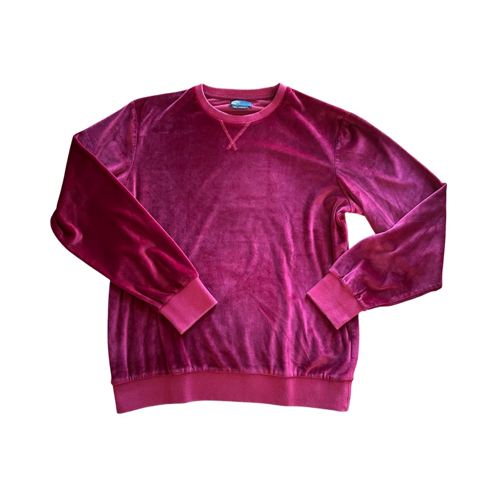 Russell Park Men's Burgundy Crewneck Sweater